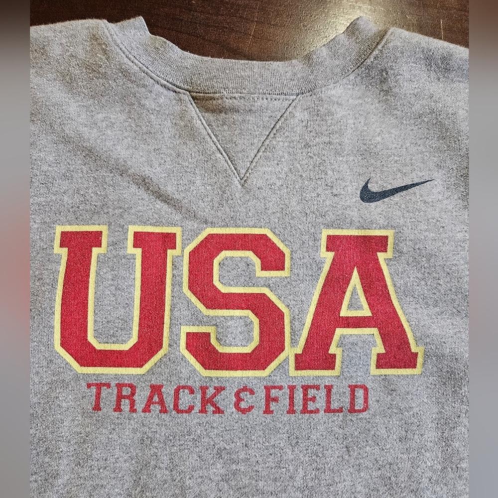 Vintage USA Track And Field Nike Team Sweatshirt In Gray Size XS - Picture 3 of 12